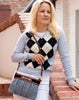 Pochette Equana cognac / dark blue