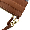 Clutch Equana cognac / dunkelblau