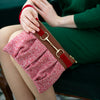 Clutch Equana cognac / rot