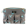 Pochette Ricke taupe / hellblau