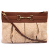 Clutch Equana cognac / beige