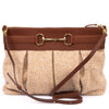 Clutch Equana cognac / beige