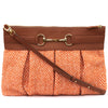 Clutch Equana cognac / orange