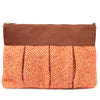 Clutch Equana cognac / orange