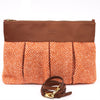 Clutch Equana cognac / orange