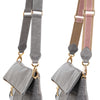 Leather foldover - grey