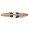 Wildleder Pochette Stripes beige / blau