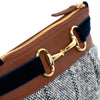 Pochette Equana cognac / dark blue