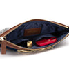 Pochette Equana cognac / dark blue