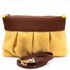 Clutch Equana cognac / gelb