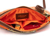 Clutch Equana cognac / orange