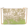 Quasten Pochette Toile de Jouy - grün / rosa