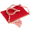 Tassel bag beige / rose