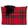 Tartan Tasselbag red / black