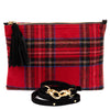 Tartan Tasselbag red / black