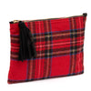 Tartan Tasselbag red / black