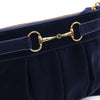 Philippa - velvet bridle bag - dark blue