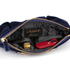 Philippa - velvet bridle bag - dark blue