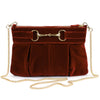 Philippa - velvet bridle bag - copper